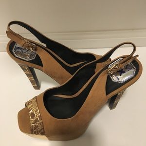 DMSX Donald J Pliner Open Toe & Sling Back Heels